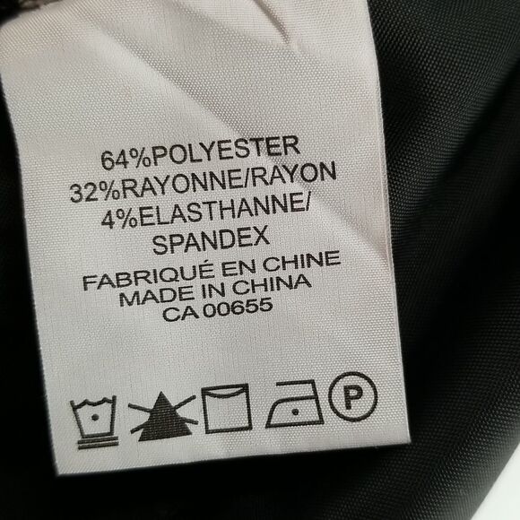 Addition Elle Pants Womens Size 16 Petite Black Slim Straight Button Zipper - Picture 9 of 9